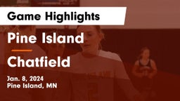 Pine Island  vs Chatfield  Game Highlights - Jan. 8, 2024