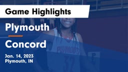 Plymouth  vs Concord  Game Highlights - Jan. 14, 2023