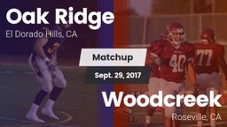 Matchup: Oak Ridge High vs. Woodcreek  2017