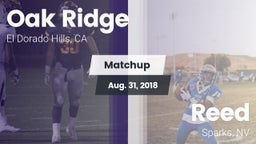 Matchup: Oak Ridge High vs. Reed  2018