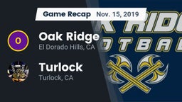 Recap: Oak Ridge  vs. Turlock  2019