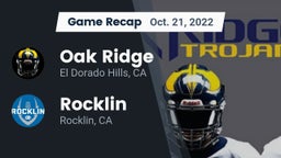 Recap: Oak Ridge  vs. Rocklin  2022