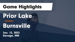 Prior Lake  vs Burnsville  Game Highlights - Jan. 12, 2023