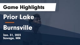 Prior Lake  vs Burnsville Game Highlights - Jan. 31, 2023