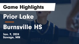 Prior Lake  vs Burnsville HS Game Highlights - Jan. 9, 2024