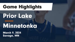 Prior Lake  vs Minnetonka  Game Highlights - March 9, 2024