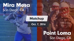 Matchup: Mira Mesa High vs. Point Loma  2016