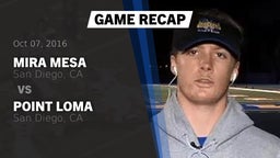 Recap: Mira Mesa  vs. Point Loma  2016