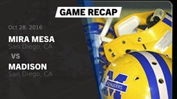 Recap: Mira Mesa  vs. Madison  2016