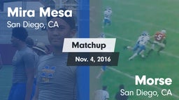 Matchup: Mira Mesa High vs. Morse  2016
