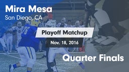 Matchup: Mira Mesa High vs. Quarter Finals 2016