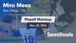 Matchup: Mira Mesa High vs. Semifinals 2016