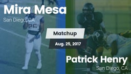 Matchup: Mira Mesa High vs. Patrick Henry  2017