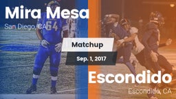 Matchup: Mira Mesa High vs. Escondido  2017