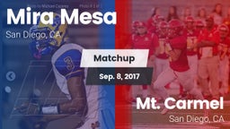 Matchup: Mira Mesa High vs. Mt. Carmel  2017