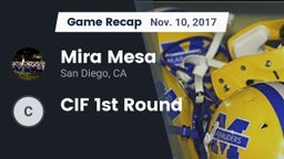 Recap: Mira Mesa  vs. CIF 1st Round 2017