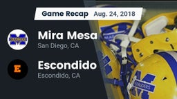 Recap: Mira Mesa  vs. Escondido  2018