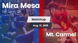 Matchup: Mira Mesa High vs. Mt. Carmel  2018