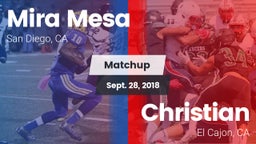 Matchup: Mira Mesa High vs. Christian  2018
