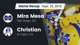Recap: Mira Mesa  vs. Christian  2018