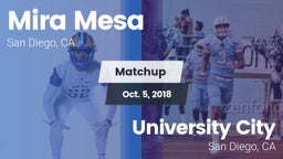 Matchup: Mira Mesa High vs. University City  2018