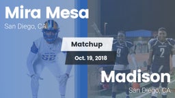 Matchup: Mira Mesa High vs. Madison  2018