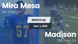 Matchup: Mira Mesa High vs. Madison  2019