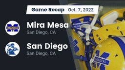 Recap: Mira Mesa  vs. San Diego  2022