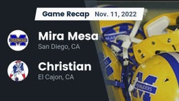 Recap: Mira Mesa  vs. Christian  2022