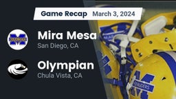 Recap: Mira Mesa  vs. Olympian  2024