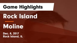 Rock Island  vs Moline  Game Highlights - Dec. 8, 2017