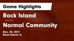 Rock Island  vs Normal Community Game Highlights - Dec. 28, 2017
