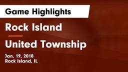 Rock Island  vs United Township Game Highlights - Jan. 19, 2018