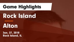Rock Island  vs Alton Game Highlights - Jan. 27, 2018