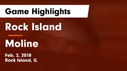 Rock Island  vs Moline  Game Highlights - Feb. 2, 2018