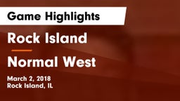 Rock Island  vs Normal West  Game Highlights - March 2, 2018