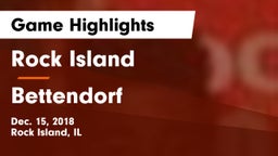 Rock Island  vs Bettendorf  Game Highlights - Dec. 15, 2018