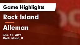 Rock Island  vs Alleman  Game Highlights - Jan. 11, 2019