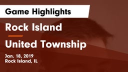 Rock Island  vs United Township Game Highlights - Jan. 18, 2019