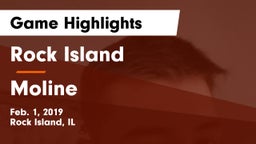 Rock Island  vs Moline  Game Highlights - Feb. 1, 2019