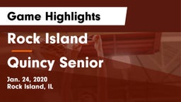 Rock Island  vs Quincy Senior  Game Highlights - Jan. 24, 2020