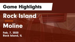 Rock Island  vs Moline  Game Highlights - Feb. 7, 2020