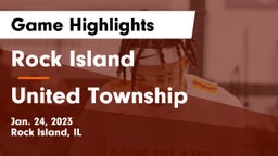 Rock Island  vs United Township Game Highlights - Jan. 24, 2023