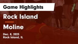 Rock Island  vs Moline  Game Highlights - Dec. 8, 2023