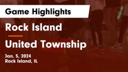 Rock Island  vs United Township Game Highlights - Jan. 5, 2024