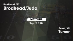Matchup: Brodhead/Juda High vs. Turner  2016