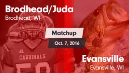 Matchup: Brodhead/Juda High vs. Evansville  2016