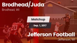 Matchup: Brodhead/Juda High vs. Jefferson Football 2017