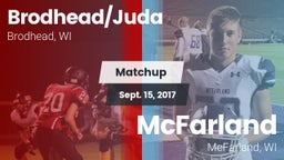 Matchup: Brodhead/Juda High vs. McFarland  2017