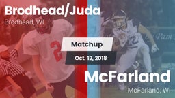 Matchup: Brodhead/Juda High vs. McFarland  2018